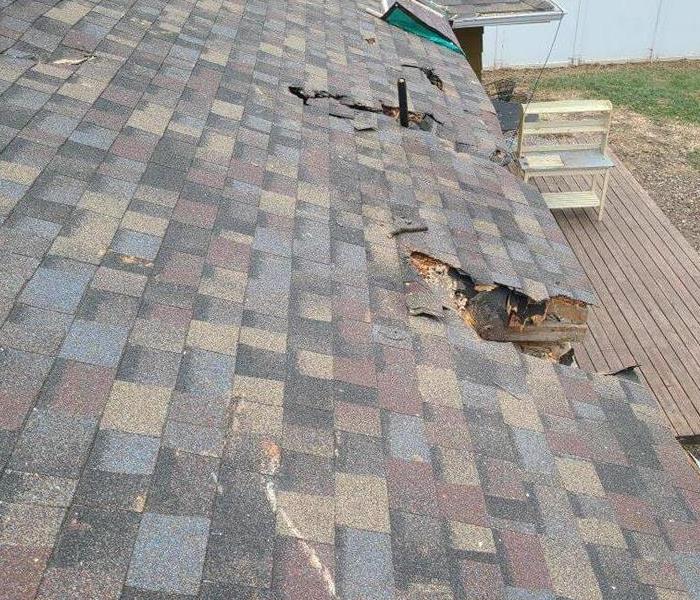 Roof damage 
