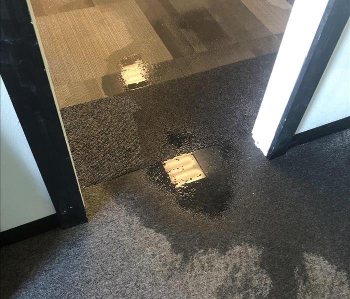 water damage to commercial office